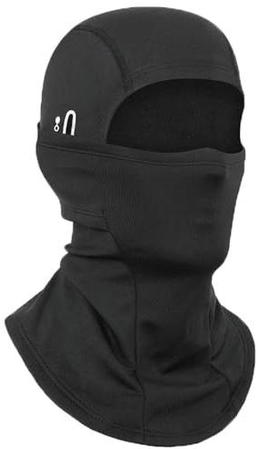 LIUYIDM Passamontagna Moto Invernale Termico con Pile Balaclava Sottocasco Caldo Multifunzionale per Ciclismo Sci Antivento Traspirante Unisex Taglia Unica (Nero)