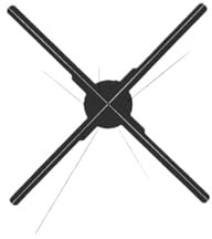 65CM 3D Ologramma Fan 4K Proiettore pubblicitario Proiezione olografica WIFI LED Luce for la decorazione di parti eventi Matrimonio