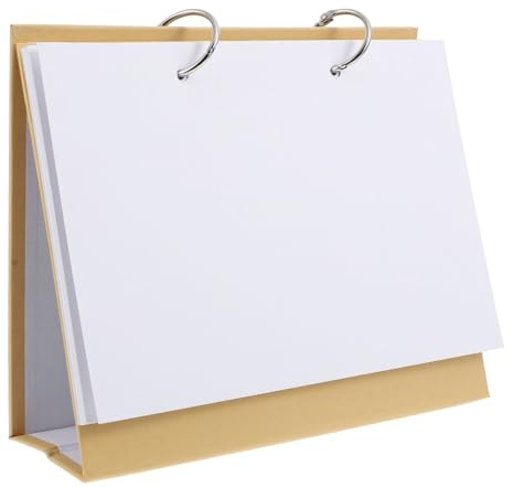 DIY Blanko Tischkalender, DIY Kraftpapier Tischkalender