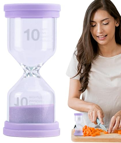 Timer Decorative Ornament - Sand Timer | Small Colorful Hour Glass | Timing Tool for Teacher, Classroom, Toothbrush, Exercise, Bathroom, Oven, Baking, Tables
