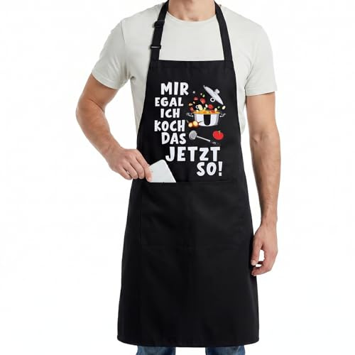 Livdouyu Lustige Kochschürze für Männer,Grillschürze Verstellbare Schürze | Lustiges Motiv für Hobbyköche und Grillfreunde Geeignet als Geschenk für Ehemann und Chefkoch Perfekt passend für Vatertag