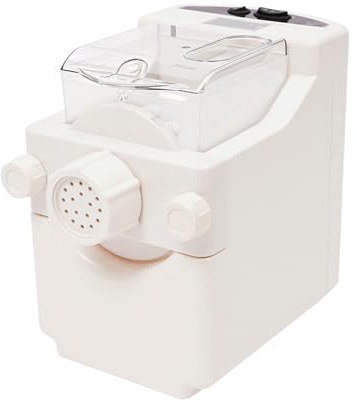 Máquina de pasta eléctrica, máquina de pasta con 9 discos de moldeo | Máquina multifunción para hacer pasta doméstica para pasta casera, ravioli y fideos de verduras, sistema de mezcla de 360 °