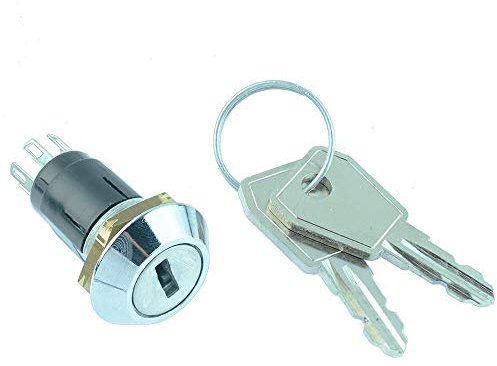 Lorlin ON-ON Keylock Key Switch DPDT 1A 125V (SRL-5-L-D-2)