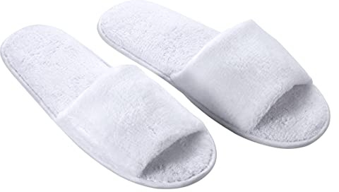 VINN DUNN Hotel Slippers 10 Pairs Pack CORASLIPPER COTTON Coral Fleece Close Toe