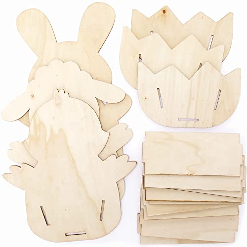 Baker Ross FC660 Ostern Korb Holz Bastelset, Sortiert, XL
