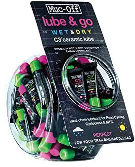 Muc-Off LUBRIC.Kette LUBE&GO Wet&Dry C3 5 ml (80U) Öle, Sport, mehrfarbig (mehrfarbig), Einheitsgröße
