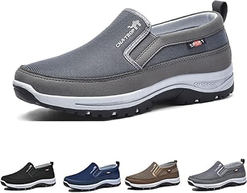 CNA Trop Chaussures Orthopédiques de Randonnée en Plein Air pour Hommes Asupwell (Gris, Taille 11.5)