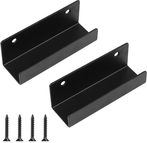 Ganci Pesanti, 2 pezzi Staffe a U, Ganci da Muro, Staffe di 125mm per piastrelle di ceramica, Supporti per attrezzi da parete in metallo per cucina, bagno, garage