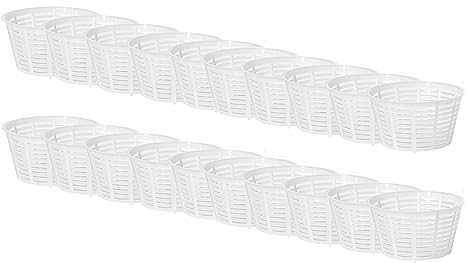 20 x Molde para Queso 9x7cm – Para Producción de Queso Fresco de Desayuno, Ideal para Porciones Pequeñas