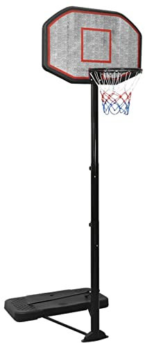 GuyAna Basketballständer Schwarz 258-363 cm Polyethylen Basketballkorb Set Profi Basketballnetz