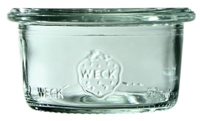 Weck Lot de 12 mini bocaux en verre de 50 ml - Pour conserver les conserves, les jus, le stockage hermétique des ingrédients secs