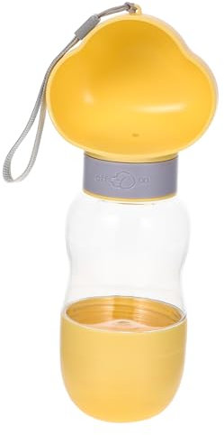 Sosoport Outdoor Pet Water Dispenser with Food Container Portable Puppy Water Bottle for Travel Lightweight Design Convenient Drinking for Dogs during Walks and Outdoor Activities