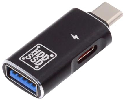 CY Adattatore da 10 Gbps USB-C Type-C a USB 3.0 femmina OTG & DC 5 V convertitore di corrente per tablet, UC-035-AC-HX