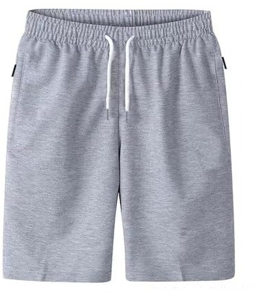 Caxndycing Pantalones cortos de deporte para hombre, transpirables, pantalones cortos de verano, baloncesto, gimnasio, correr, pantalones cortos de chándal para hombre, con bolsillos y cordón, Gy1., L