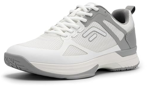 FitVille Herren Tennisschuhe Extra Weit Sportschuhe rutschfeste Hallenschuhe Atmungsaktive Badminton Schuhe Bequeme Sneaker