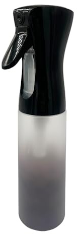 Eson Water Spray Bottle for Hair - 300ml Refillable Continuous Mist Sprayer - Empty Spray Bottle for Barber, Hairdresser, Salon, Hair Styling, Cleaning, Misting & Skin Care,Plants (Gradient Grey)