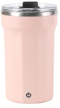 DONGKER Tazza Automescolante, 350ML Tazze Miscelazione Automatica in Acciaio Inossidabile Impermeabile IPX6, USB Bicchieri Autoagitante Magnetica con Coperchio per Case, Ufficio, Viaggio