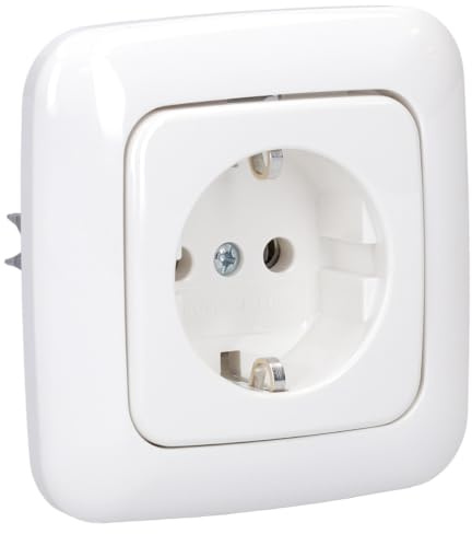 Busch-Jaeger Reflex SI SCHUKO Steckdosen-Set mit 1-fach Rahmen | 1× 20 EUC-214 SCHUKO Steckdose + 1× 2511-214 Abdeckrahmen