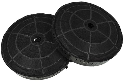 vhbw 2x Filtres à charbon actif compatible avec Elica BELT IX/F/55, BELT IX/F/80 PRF0033852C, BELT IX/F/80 hotte aspirante - 17,2 cm