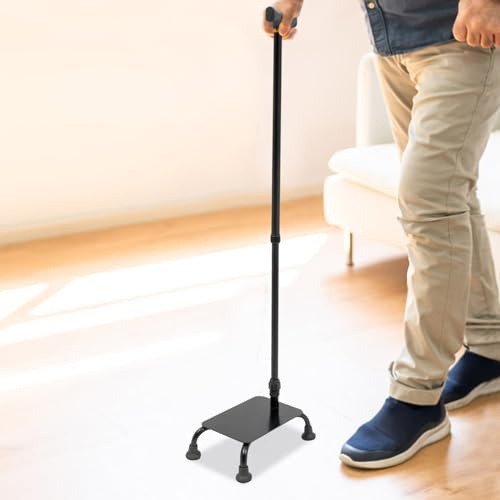 DSYOGX - Bastón para escalera, subir escaleras portátil, bastón ajustable para subir escaleras, bastón para escaleras ayuda a las personas mayores, negro
