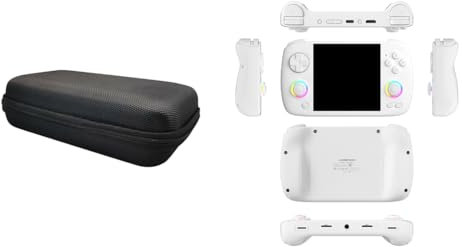 Joytopiaminds RG Cube XX Console di gioco portatile retrò con custodia, schermo IPS quadrato da 3,95 pollici, console di gioco portatile con doppio joystick RGB (32 G/NO giochi)
