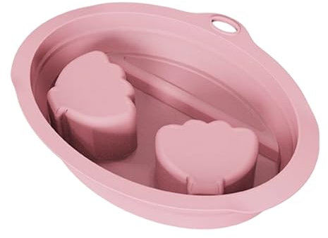 Genérico Nail Soaking Bowl, Manicure Hand Basin, Ergonomic Silicone Tray, Comfortable Palm Fit, Lightweight Design, Easy to Clean Portable Compact Ideal for Spa Salon Travel Indoor Use