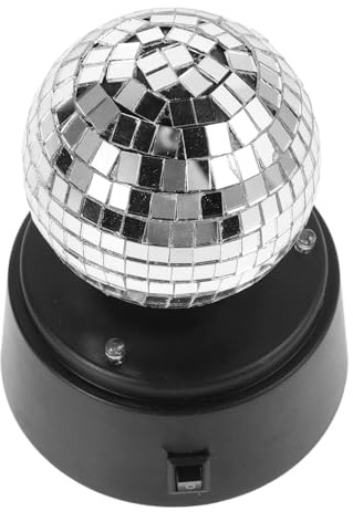 Gatuida Stroboskop Lampe mit Spiegelreflexion für Ktv Bar und Partyräume Tragbare LED Tischlampe mit Einfachem Ein Knopf Betrieb Langlebig und Leicht zu Reinigen ohne Batterie
