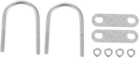 Didiseaon 25 pièces U pour Tuyaux Acier Accessoires de Clips U Fixation Robuste et Durable pour Jardin