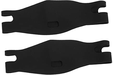 GALPADA Correa De Barbilla Antirronquidos 2 Piezas Negra Elástica Transpirable Ajuste Total Para Adultos Uso Nocturno Solución Para Ronquidos Descanso Reparador