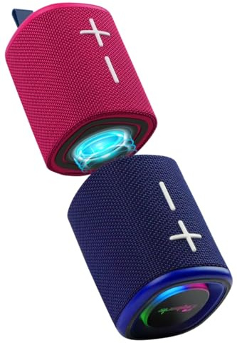 Haut-parleur Bluetooth 2 en 1 magnétique divisé, blocage des couleurs, étanche, double haut-parleur portable sans fil 20 W, son stéréo puissant de 20 W, Bluetooth V5.3, 24 heures de lecture, véritable