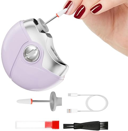Tagliaunghie Elettrico Pedicure Multifunzionale Portatile Silenziosa | Rifinitore Unghie Ricaricabile 2 Velocità Sicuro Multifunzionale Per Bambini, Adulti, Anziani, Donne E