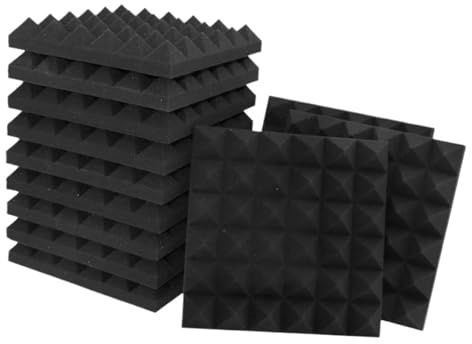Sound Proofing Panels 30x30CM Wall Soundproofing Acoustic Foam Super Sound-deadening Material Soundproofing Board Wall Studio Home Ktv Egg Cotton(12PCS)