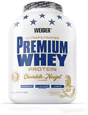 Weider Premium Whey Protein Powder, 2,3kg, Torrone al Cioccolato