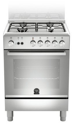 Bertazzoni La Germania TU6 40 51 D X T Libera installazione Piano di lavoro a gas in acciaio inox - Cucina (Ciocina indipendente, Acciaio inossidabile, Manopola, Frontale, Piano di lavoro, Gas, Medio)