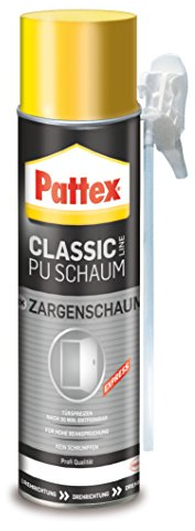 Pattex Classic PU-Zargenschaum, PU-Schaum mit höchster Formstabilität und für höchste Belastung, zum füllen und dämmen, 1x400ml