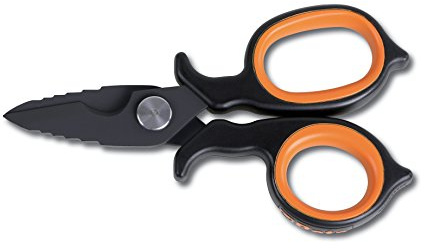 Forbici per Elettricisti Beta 1128BAX, Lame in Acciaio Inossidabile a Doppio Effe, Microdentate, Argento, Plastica, Heavy-duty, 1 Unità, Ambidestro, 150 mm x 150 mm