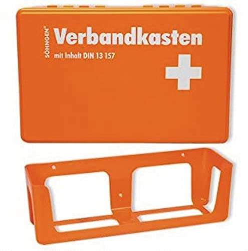 Förbandslåda med fyllning DIN 13157 med väggfäste (20 år)
