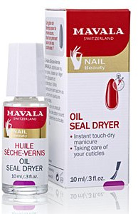 Mavala Switzerland Nail Beauty Oil Seal Dryer Nagellack zum trocknen der Nagellackfarbe Inhalt: 10ml Nail Polish Nagellack für eine blitzschnell zum Anfassen trockene Maniküre. Zusätzlich wird die Nagelhaut gepflegt. Nagellack-Schnelltrockner-Öl