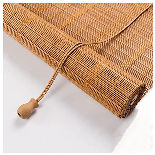 Vetris Bambus-Rollo Natur, Bambusrollo mit Seitenzug Rollo Blickdicht Fenster Tür Rollos Bambus Raffrollo Decken-oder Wandmontage, Anti-UV Anpassbar 80x120cm 80x160cm 100x120cm 120x220cm 160x160cm