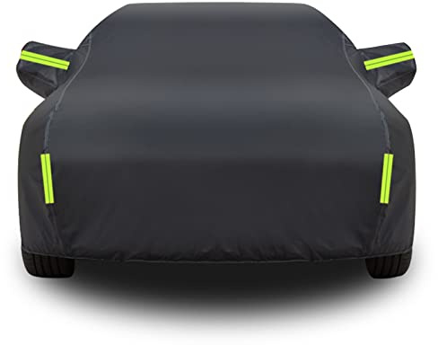 Car Covers Waterproof Breathable for Mazda MX-5 ND/MX-5 RF,Outdoor Car Covers Durable Car Tarpaulin with Reflective Strips UV Resistant(Color:E,Size:MX-5 ND)