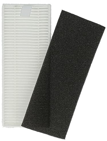vhbw Set di filtri compatibile con Rowenta X-plorer serie 20 Aqua RR6875WH, RR6871WH aspiratore - 2x filtro di ricambio (filtro, filtro in spugna)