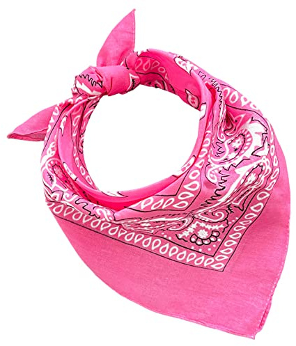 JOPHY & CO. Lot de 3, 5, 10 bandanas 100% coton pour femme, homme, enfant, couleur unie et/ou motif paisley, cod.A644