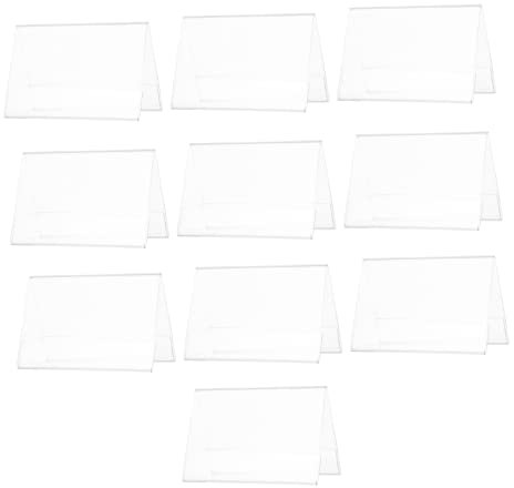 ABOOFAN 10stücke Acryl Schreibtisch Namensschild Halter Displayständer Für Meeting Konferenz Bankette Und Einzelhandelsgeschäft Preisauszeichnung