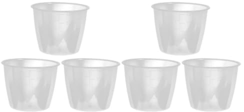 6pcs Transparent Rice Measuring Cups Measuring Cup for Rice and Dry Ingredients Easy to Clean with Scale for Precise Measurement The Kitchen