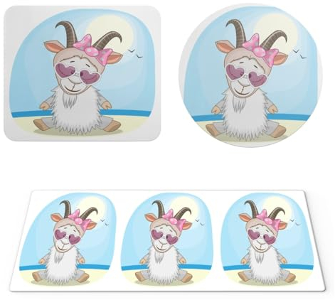 EHOMERY Mauspad XXL Anime Gojo Mousepad Anime Netter Cartoon Für Kinder Mauspad Set Mousepad XXL Gaming Für Die Schreibtischdekoration - 3 Pack [30x80 cm, 20x24 cm and Dia 20 cm]