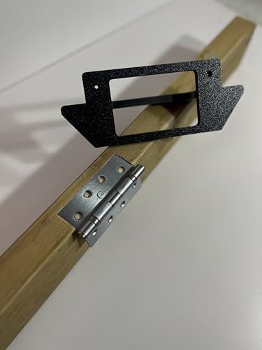 Generic Modern Black Plastic Door and Door Frame Hinge Jig 102mm (4)