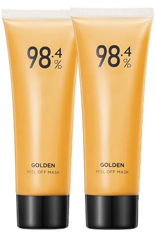 CQZQZC Gold Peel Off-Maske, Gold Peel Off-Gesichtsmaske gegen Falten, Maske zum Entfernen von Mitessern, Goldfolien-Pee-Off-Maske, reduziert feine Linien und reinigt die Poren.