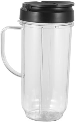 Angoily Vaso Mezclador De 20 Oz con Tapa, Contenedor De Reemplazo Portátil De Plástico, Accesorio para Licuadora Adecuado para Jugos y Batidos