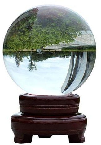 NIBHZ Kristallkugel, K9, transparente Kugel mit Halter, Glaskugel für Fotografie, Foto-Zubehör, Wahrsagerkugel, Geschenk für Hobbyfotografen,Clear,40mm