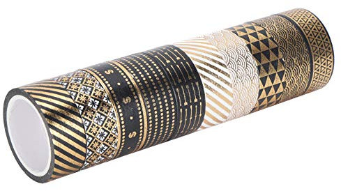 Tyenaza 10 Stück Washi Tape für Scrapbook, Journal, Planer, Drucken, dekoratives DIY-Bastelzubehör